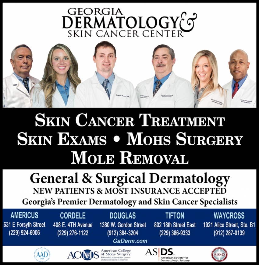 General Surgical Dermatology Georgia Dermatology Skin Cancer Center Cordele Ga
